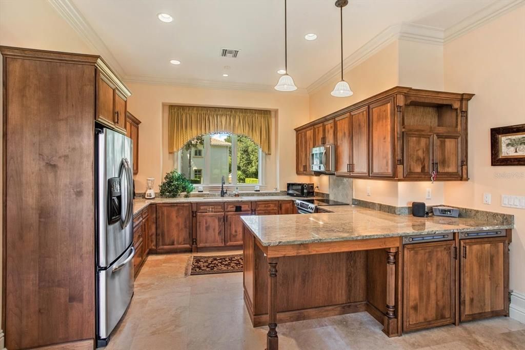 Interior, Kitchen, Pendant Lights, Recessed Lighting, Stainless Steel Appliances