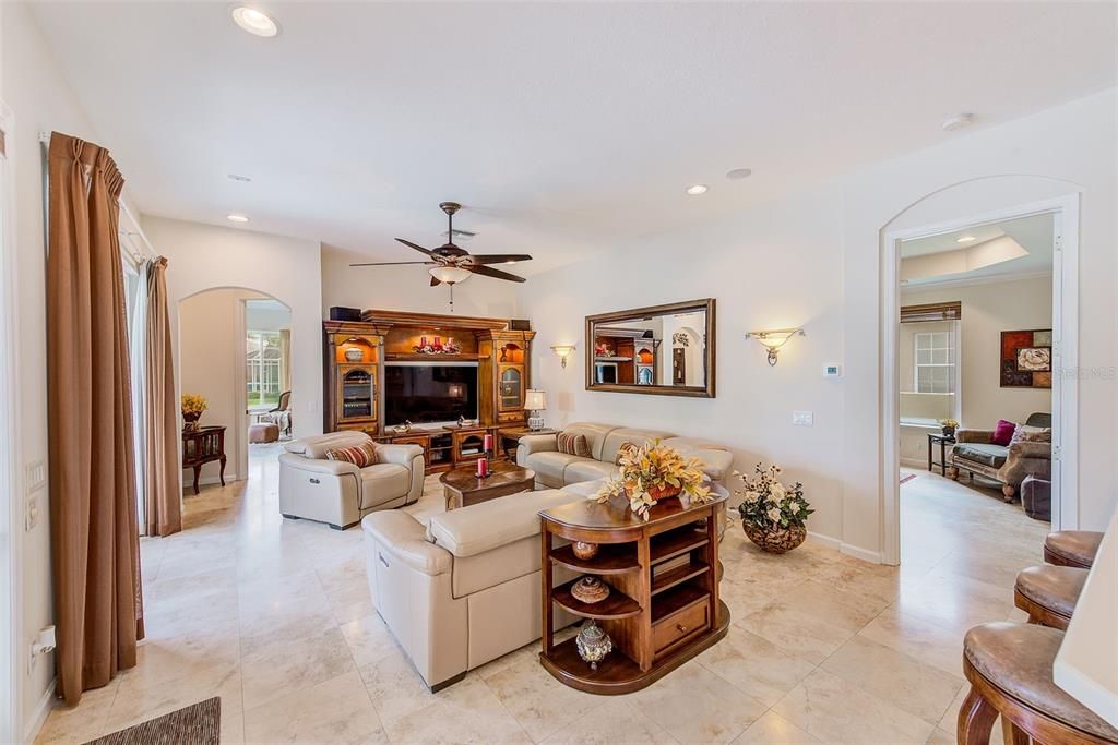 Interior, Living room, Recessed Lighting