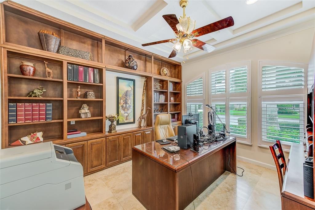 Home Office, Interior, Recessed Lighting