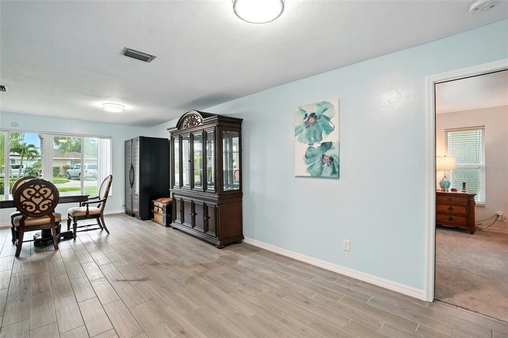 Dining room, Interior, Wood Texture Flooring