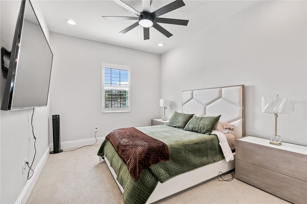 Bedroom, Interior, Recessed Lighting