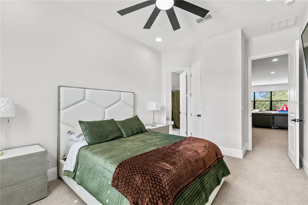 Bedroom, Interior, Recessed Lighting
