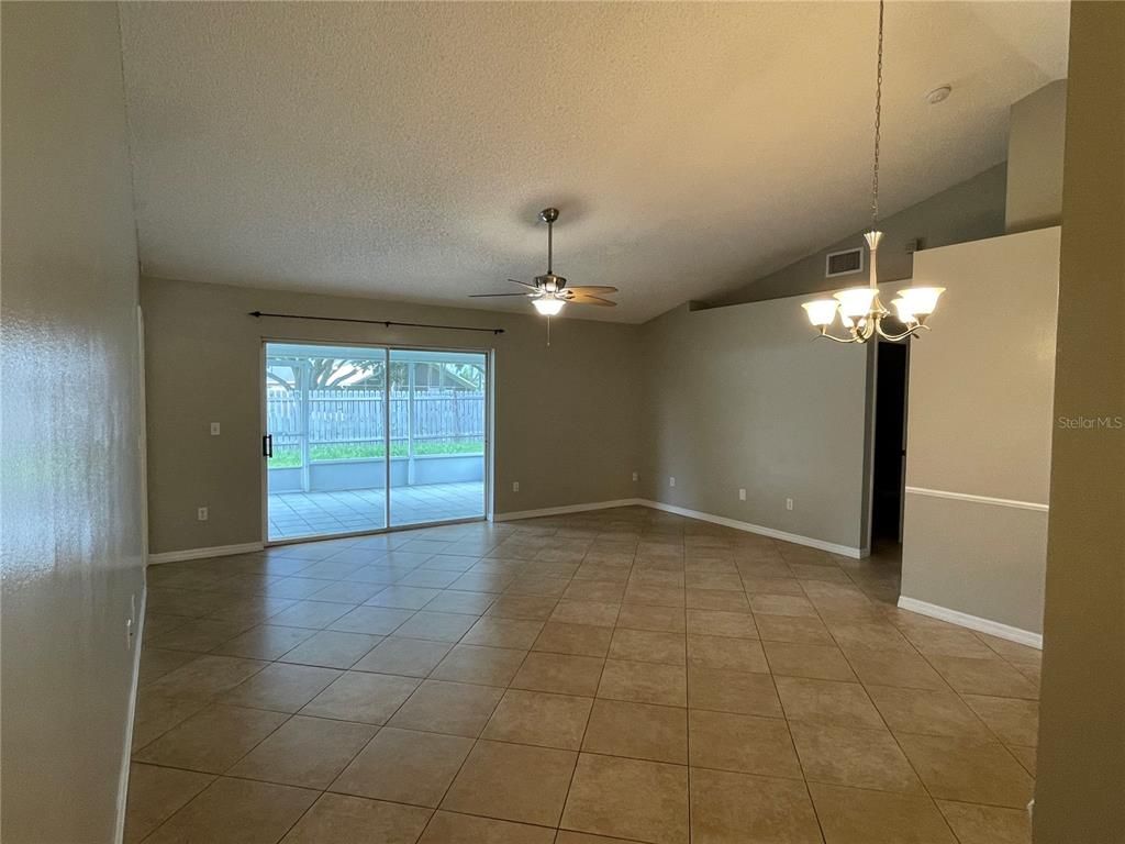 Chandelier, Empty room, Interior