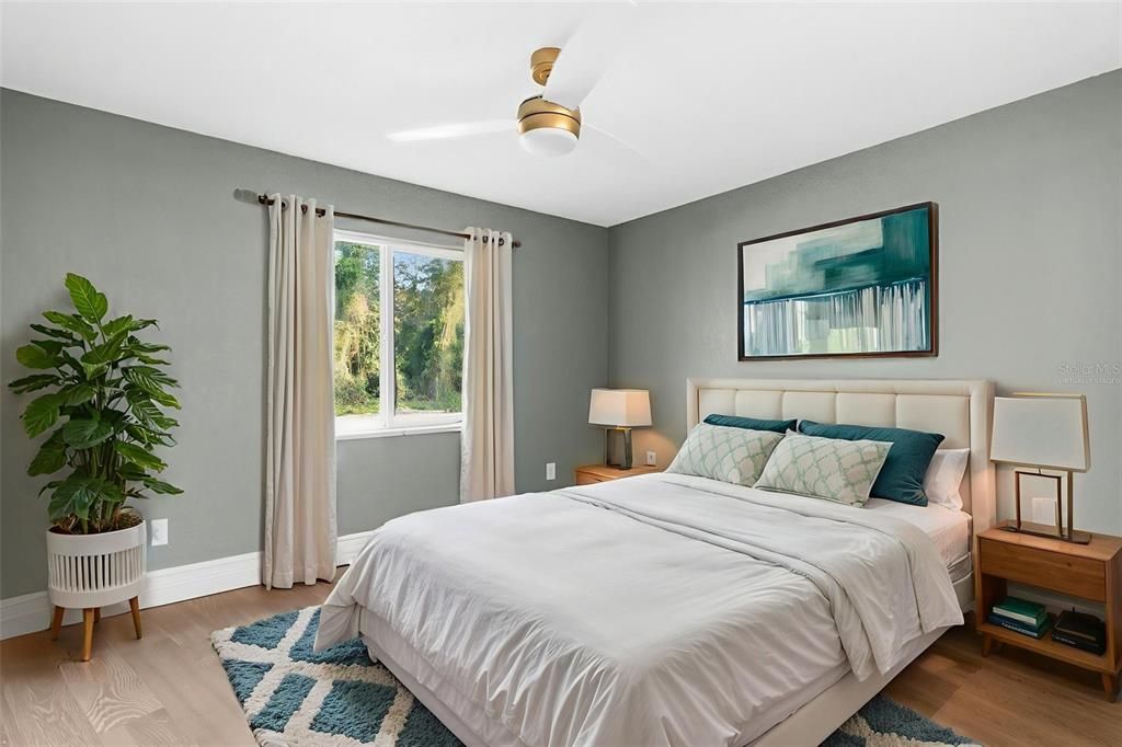 Bedroom, Interior, Wood Texture Flooring