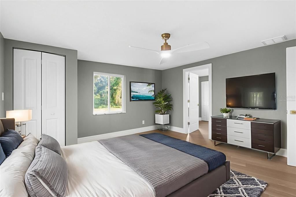 Bedroom, Interior, Wood Texture Flooring