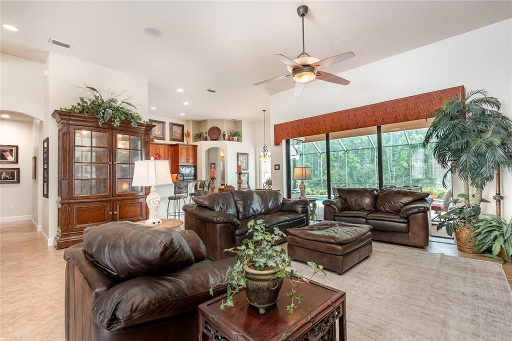 Interior, Kitchen, Living room, Recessed Lighting