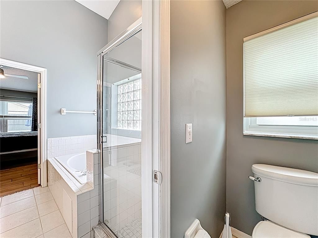 Bathroom, Glass Shower, Interior, Wood Texture Flooring