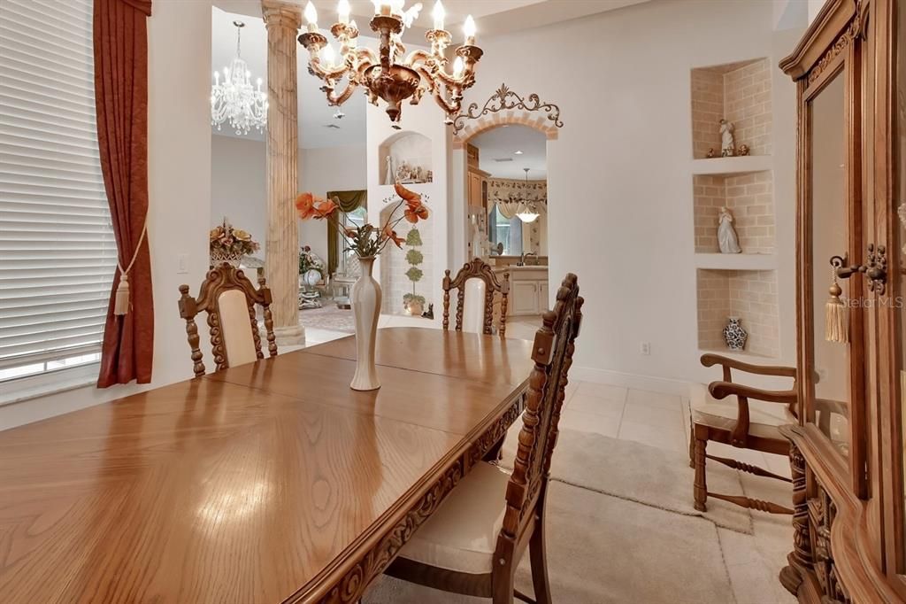 Chandelier, Dining room, Interior