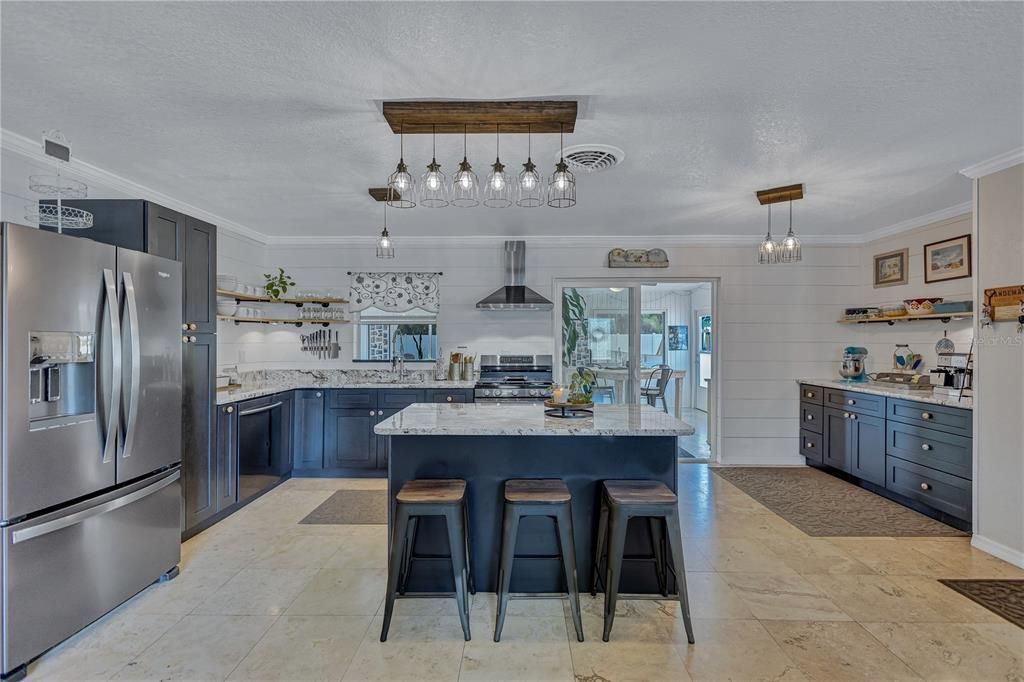 Interior, Kitchen, Pendant Lights, Stainless Steel Appliances