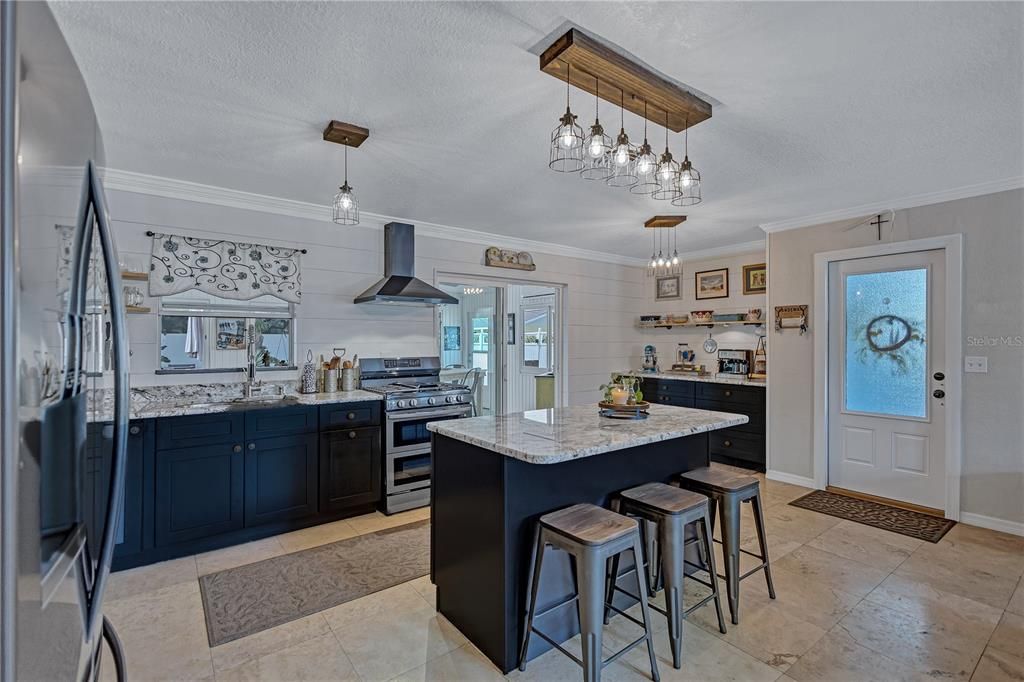 Interior, Kitchen, Pendant Lights, Stainless Steel Appliances