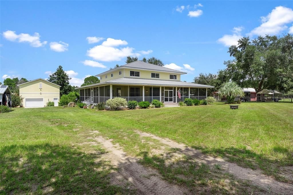 Backyard, Detached Garage, Exterior