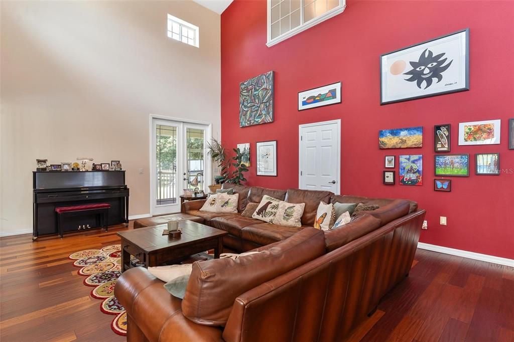 Interior, Living room, Piano, Wood Texture Flooring