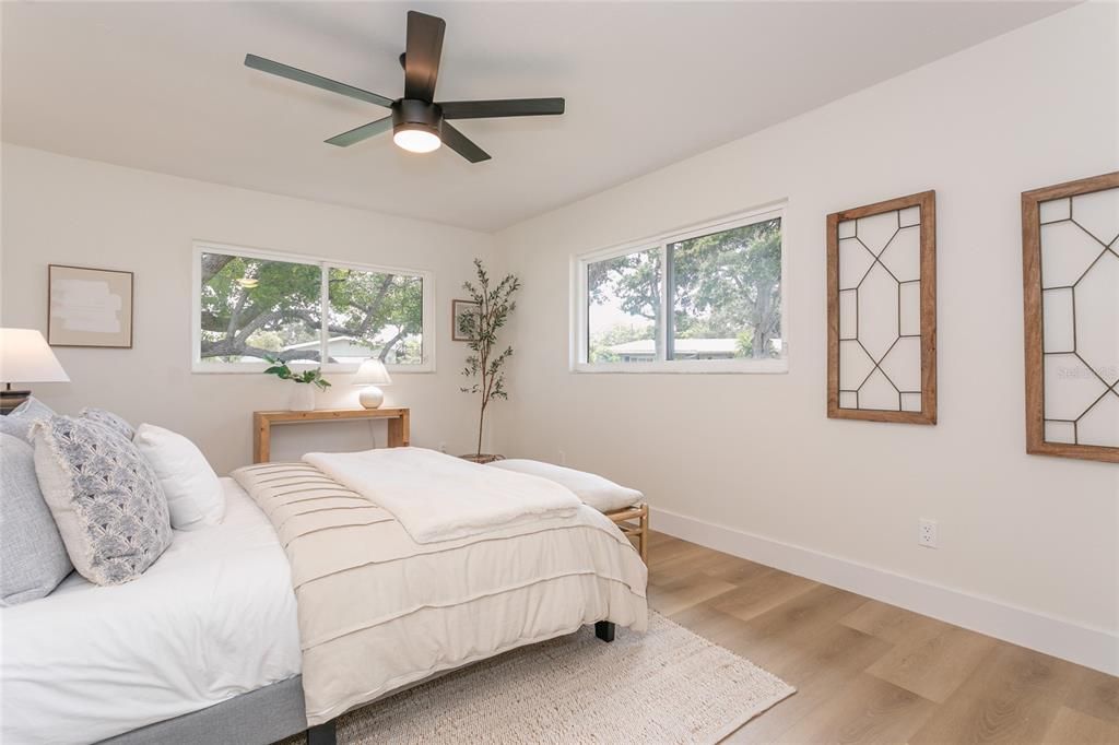 Bedroom, Interior, Wood Texture Flooring