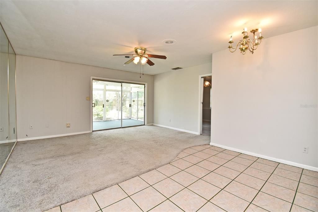 Chandelier, Empty room, Interior