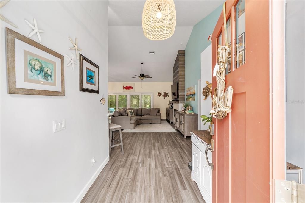 Chandelier, Interior, Living room, Wood Texture Flooring