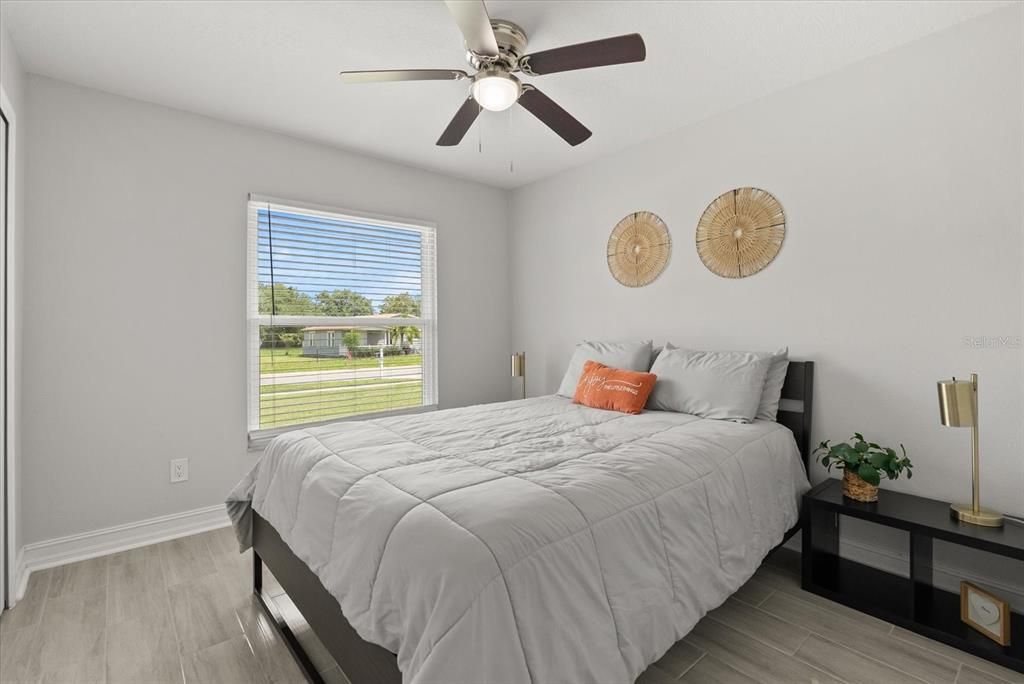 Bedroom, Interior, Wood Texture Flooring