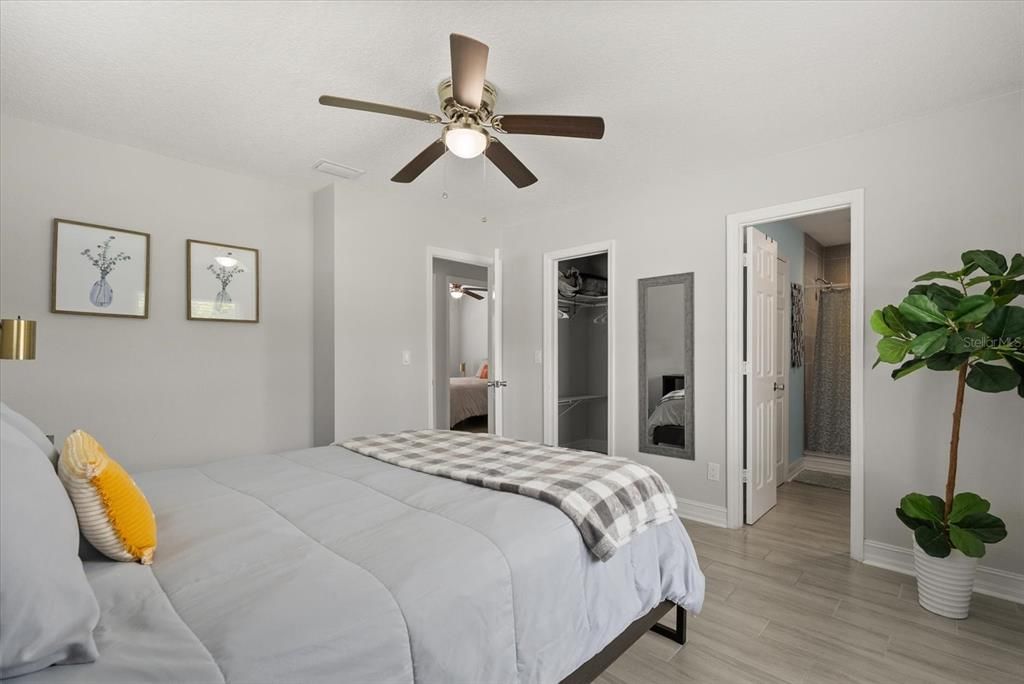 Bedroom, Interior, Wood Texture Flooring