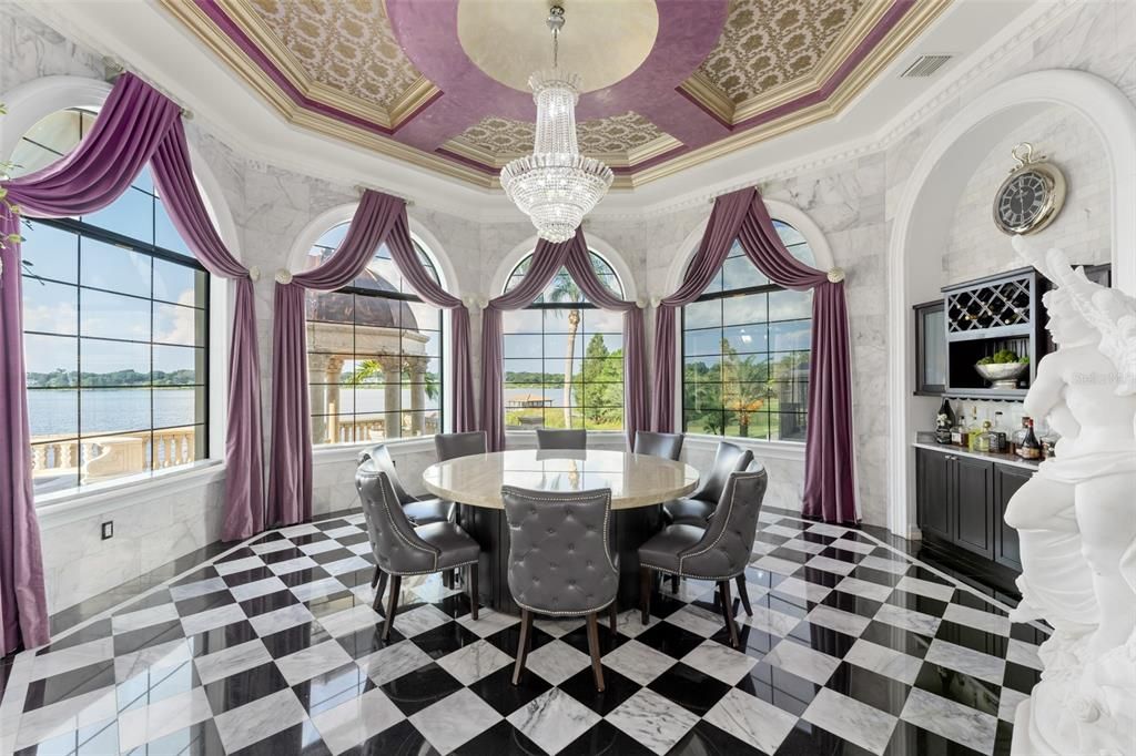 Chandelier, Dining room, Interior, Water