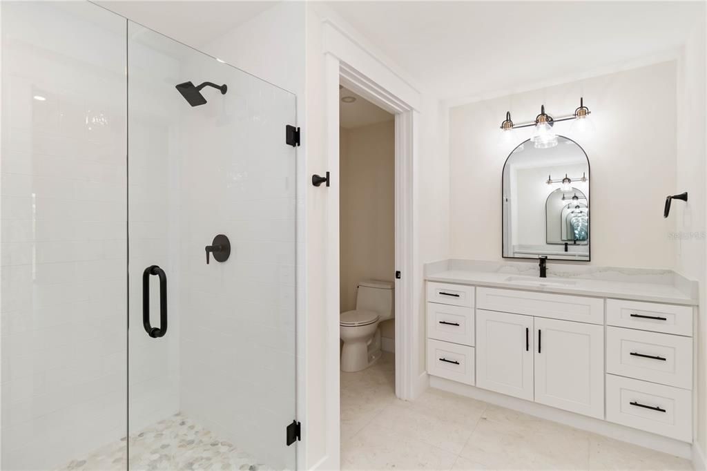 Bathroom, Glass Shower, Interior