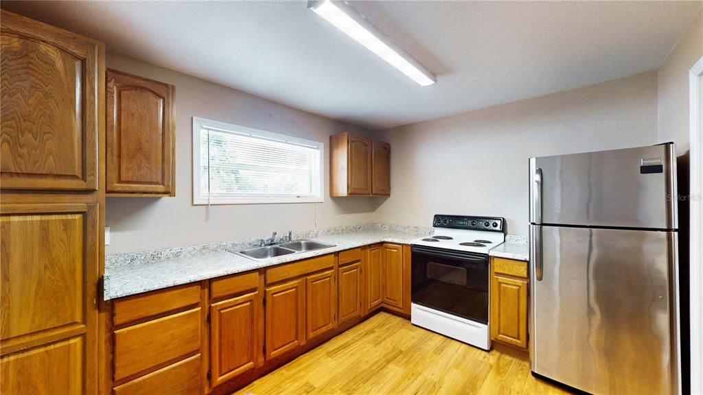 Interior, Kitchen, Wood Texture Flooring