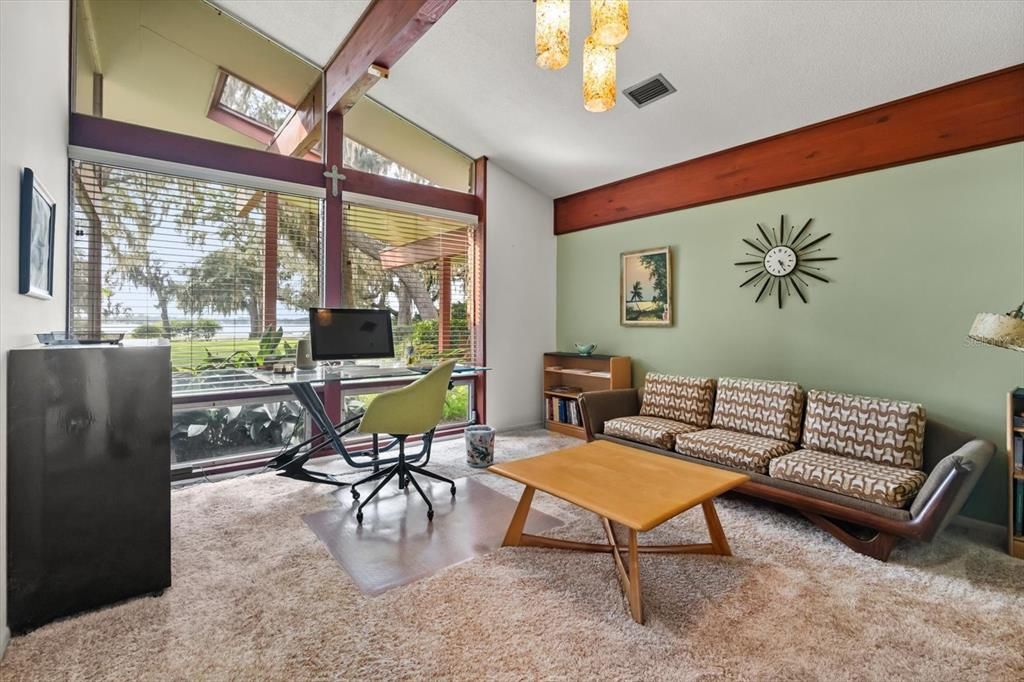 Home Office, Interior, Wooden Beams