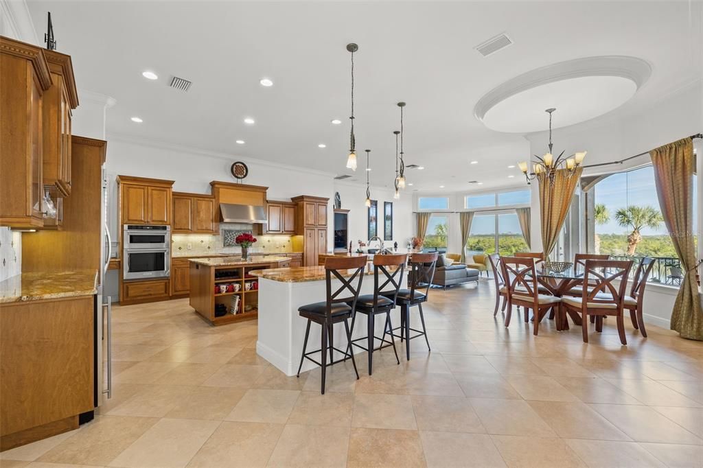 Dining room, Interior, Kitchen, Pendant Lights, Recessed Lighting, Stainless Steel Appliances
