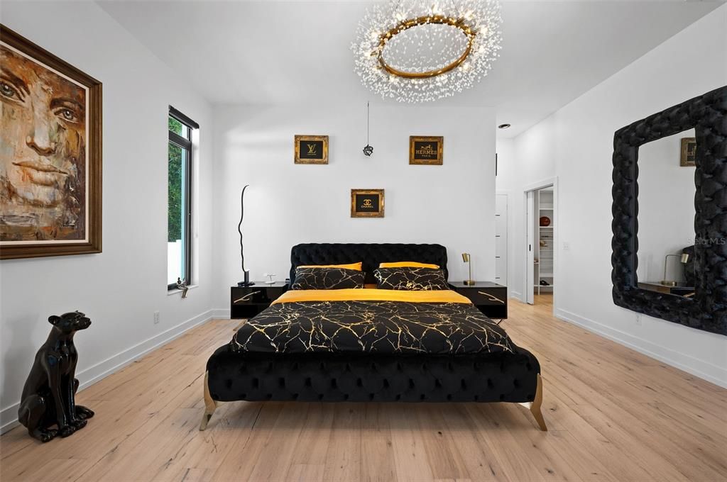 Bedroom, Interior, Wood Texture Flooring