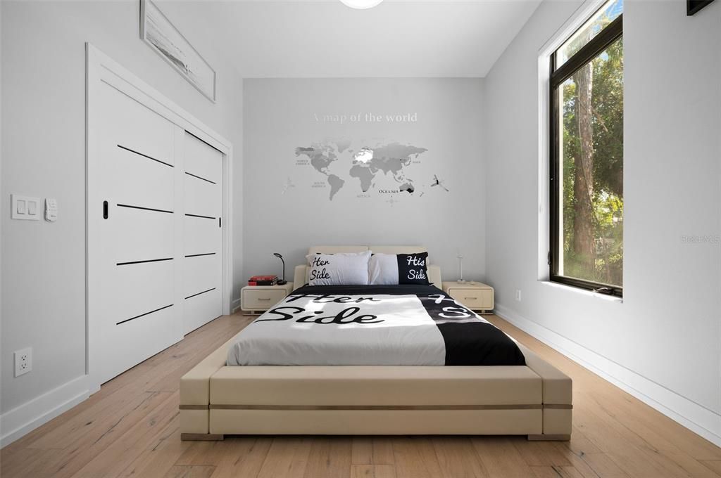 Bedroom, Interior, Wood Texture Flooring
