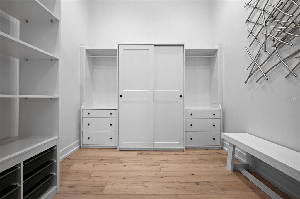 Interior, Walk-in Closets, Wood Texture Flooring