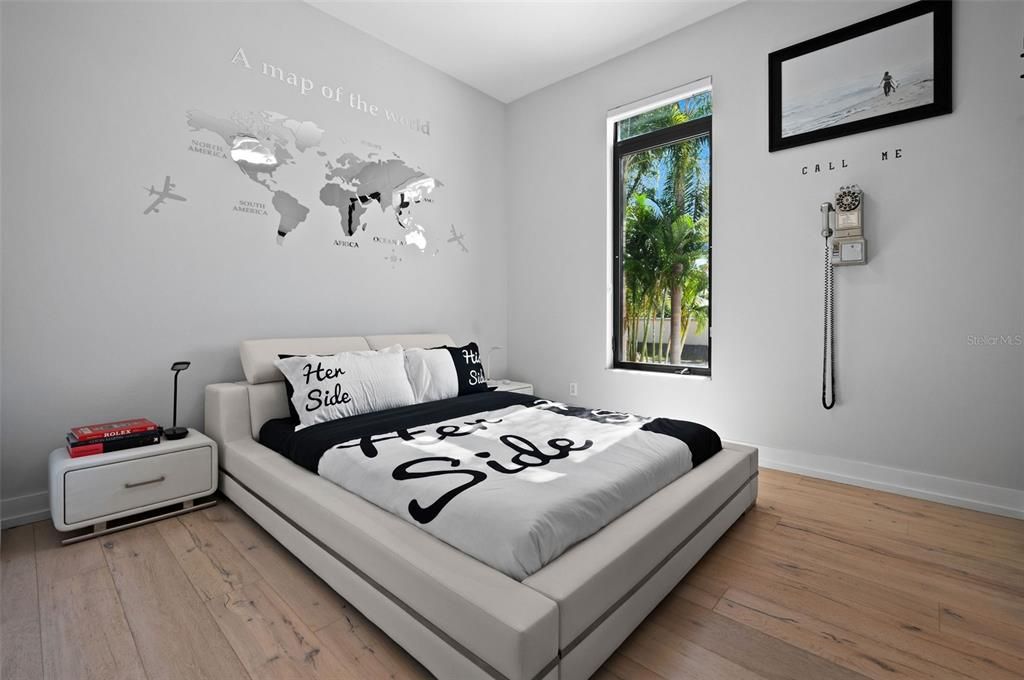 Bedroom, Interior, Wood Texture Flooring