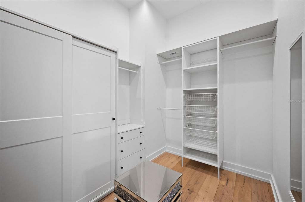 Interior, Walk-in Closets, Wood Texture Flooring