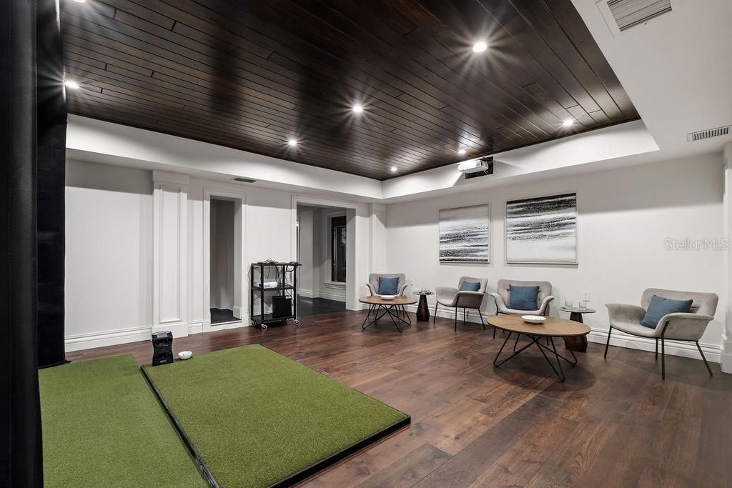 Interior, Recessed Lighting, Wooden Ceilings, Wood Texture Flooring