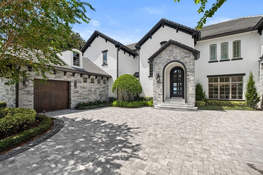 Attached, Exterior, Facade, Spanish Mediterranean