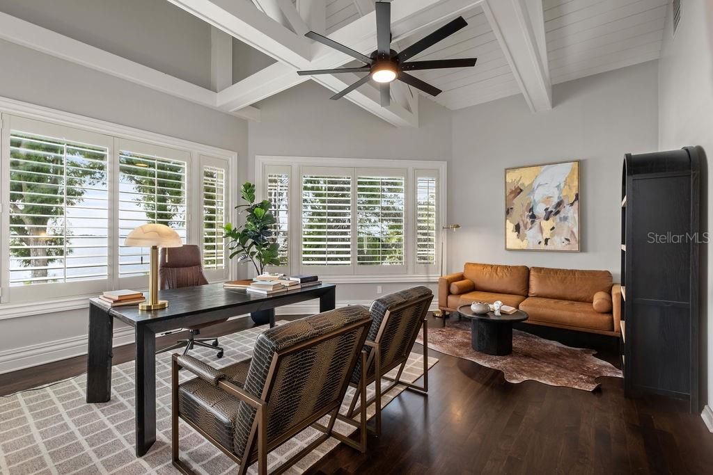 Home Office, Interior, Wood Texture Flooring