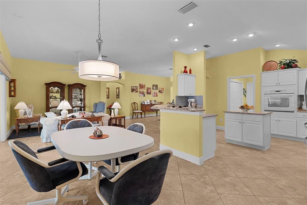 Dining room, Interior, Kitchen, Pendant Lights, Recessed Lighting