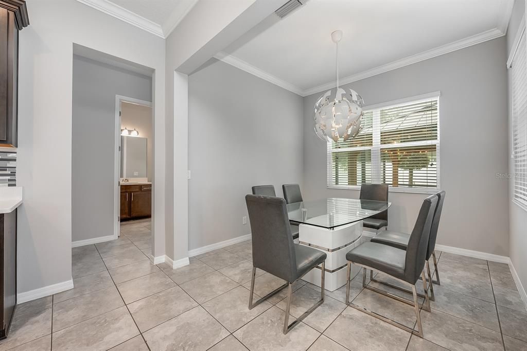 Dining room, Interior, Pendant Lights