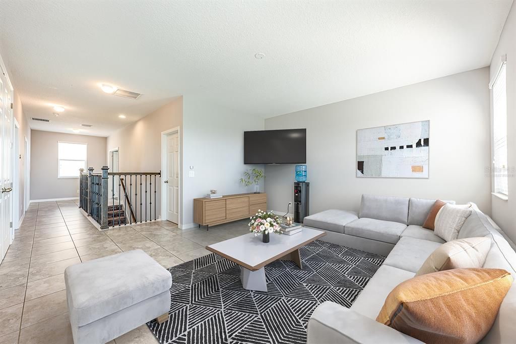 Interior, Living room, Recessed Lighting