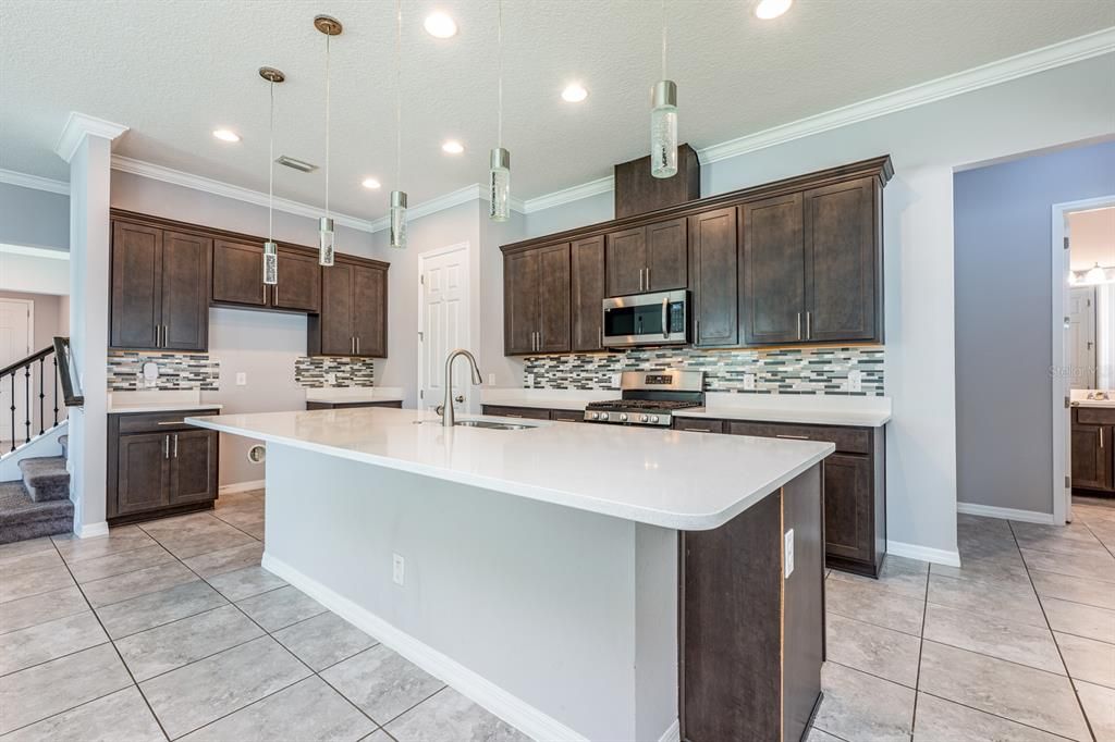 Interior, Kitchen, Pendant Lights, Recessed Lighting