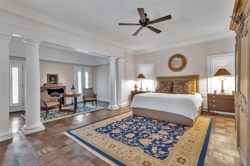 Bedroom, Interior, Wood Texture Flooring