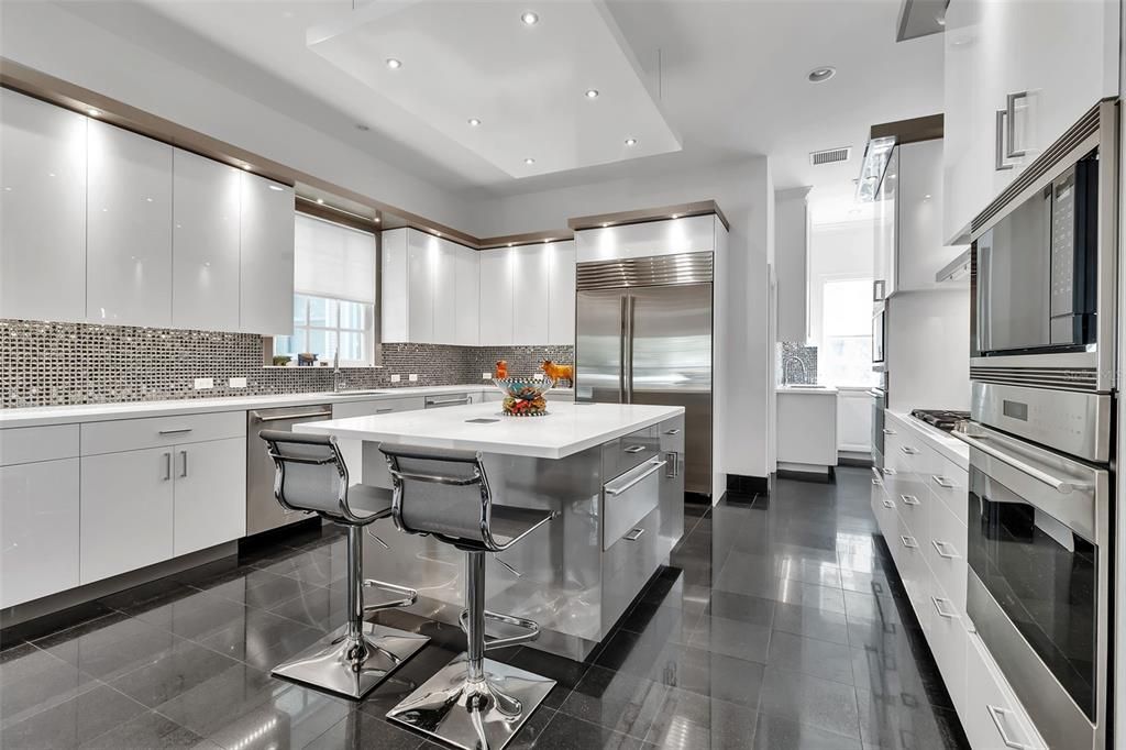 Interior, Kitchen, Recessed Lighting, Stainless Steel Appliances
