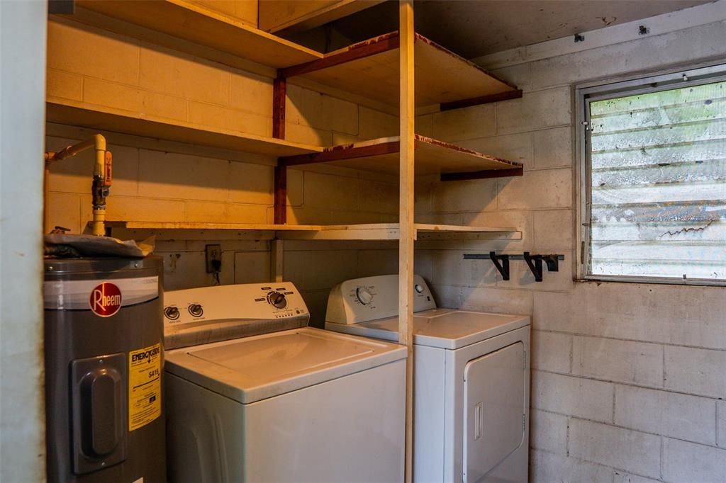 Interior, Stone Walls, Washer