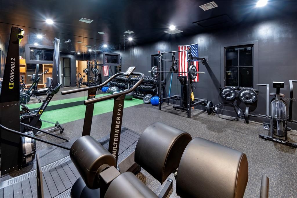 Fitness Equipment, Interior, Recessed Lighting