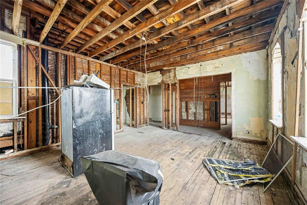 Interior, Wooden Beams, Wood Texture Flooring, Wooden Walls