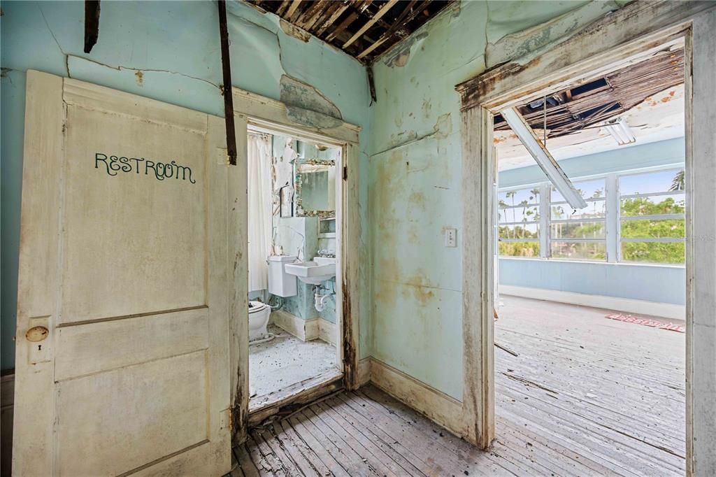 Bathroom, Interior, Wood Texture Flooring