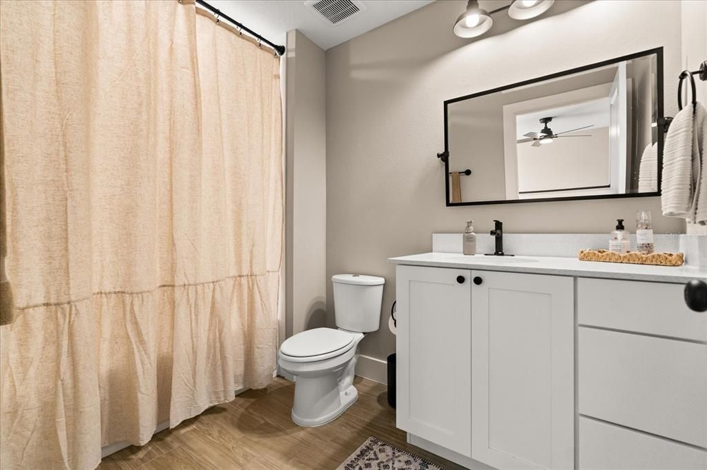 Bathroom, Interior, Wood Texture Flooring