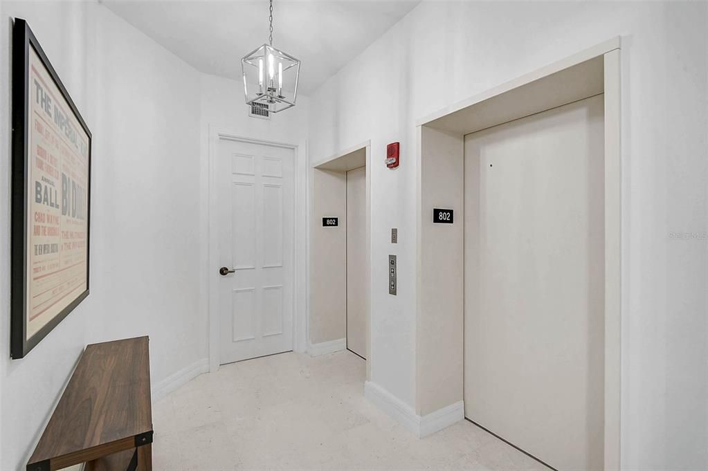 Elevator, Interior, Pendant Lights
