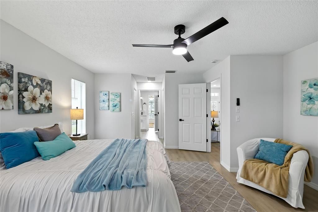 Bedroom, Interior, Wood Texture Flooring