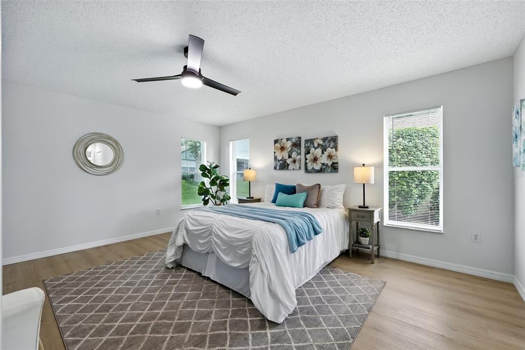 Bedroom, Interior, Wood Texture Flooring