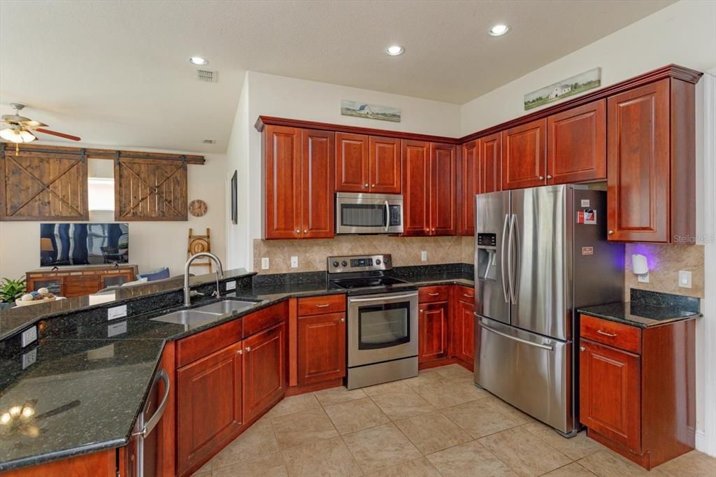 Interior, Kitchen, Recessed Lighting, Stainless Steel Appliances