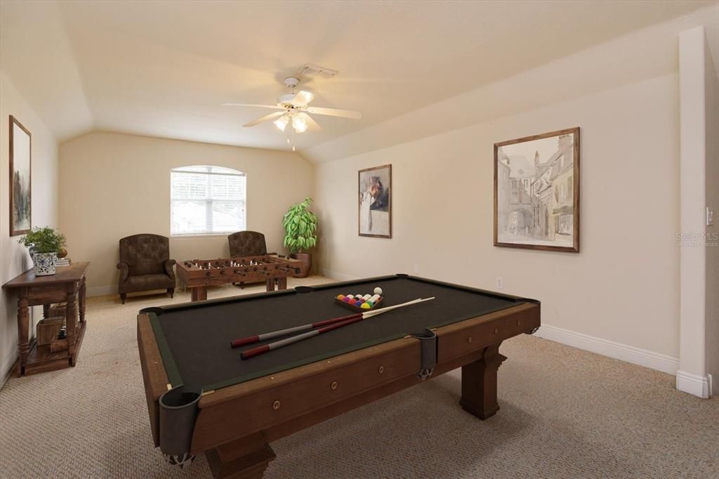 Billiard Table, Game Room, Interior
